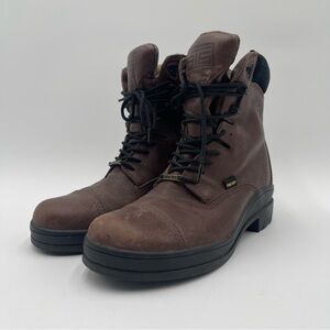 Ariat Brown Leather Lace Up Ankle Riding Work Hiking Boots Womens Sz 7B Gore-Tex